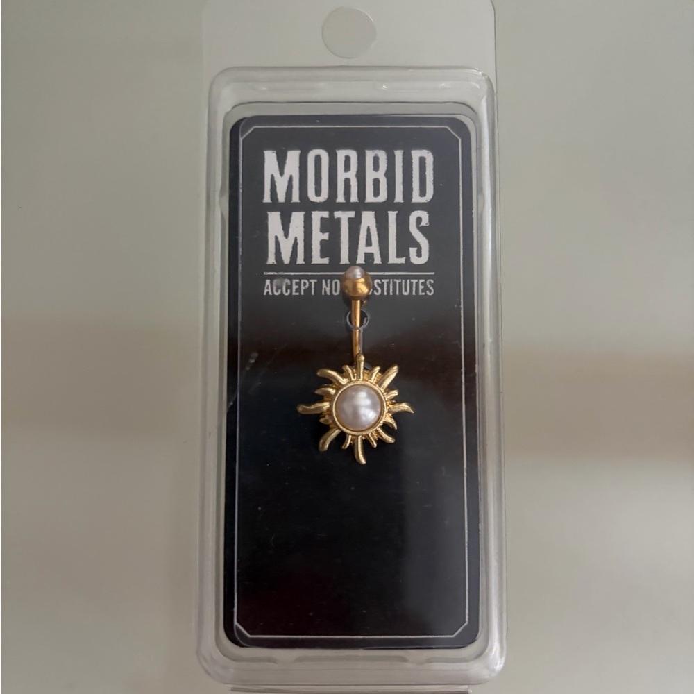 UNOPENED & UNUSED Morbid Metals sun belly button ring
